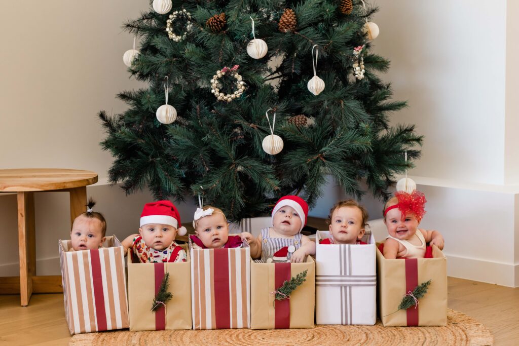 Baby Christmas Photoshoot in the gold coast qld 