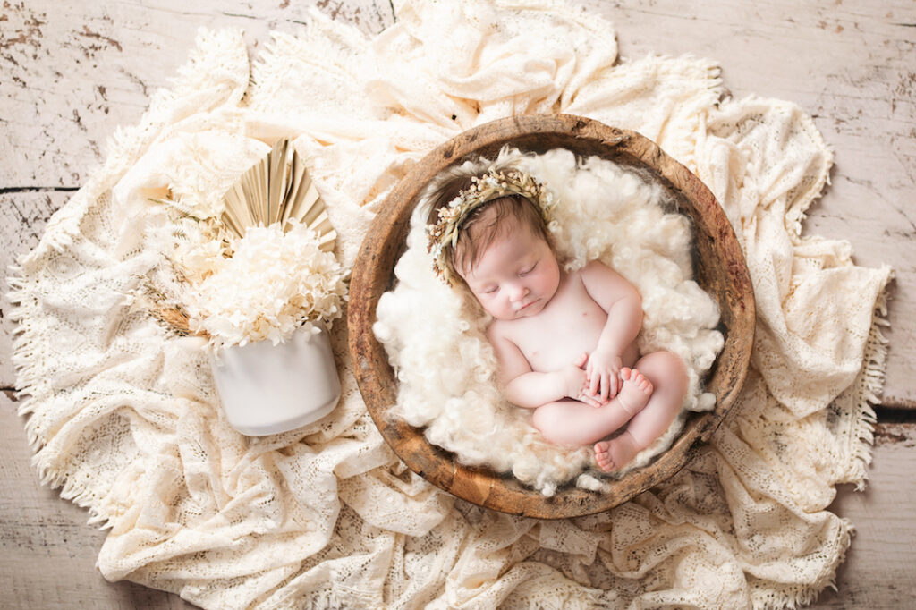 boho style newborn photoshoot south gold coast